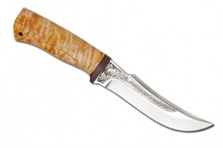 Knife Zlatoust AiR Klyk - 95X18/karelian birch