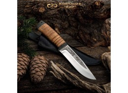 Knife Zlatoust AIR Turist - 95Х18 birch bark