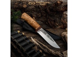 Нож Златоуст АИР Туриста - 95Х18 Карельская береза