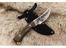 Knife Kizlyar Gurza 2 - (Hunting etched motif)