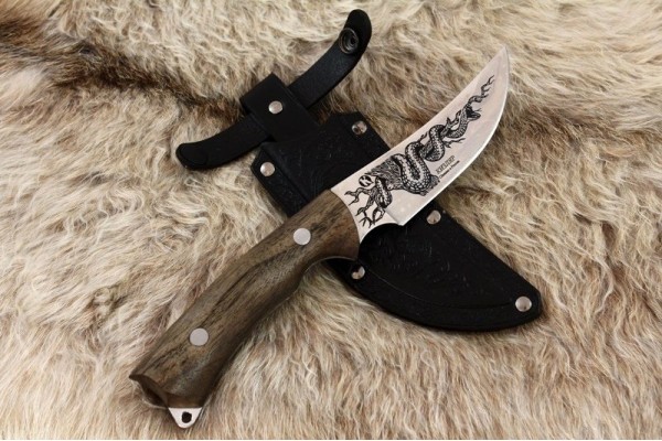 Knife Kizlyar Gurza 2 - (Hunting etched motif)