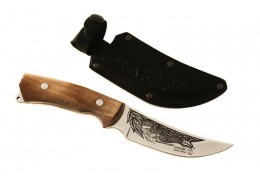 Knife Kizlyar Gjurza 2 - AUS-8 (Hunting etched motif)