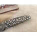 Folding Knife Kizlyar Biker-2 - Damascus Kubatchi silver