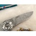 Zavírací Nůž Kizlyar NSK Biker-1 - damašek Kubatchi stříbro