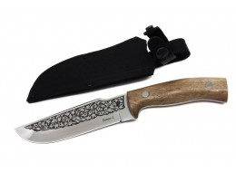 Knife Kizlyar Bekas-2 - AUS-8 (Hunting etched motif)