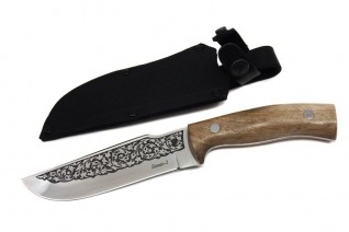 Knife Kizlyar Bekas-2 - AUS-8 (Hunting etched motif)