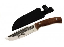 Knife Kizlyar Bekas 2 - AUS-8 (Hunting etched motif)