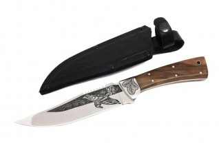 Knife Kizlyar F1 - AUS-8 (Hunting etched motif)