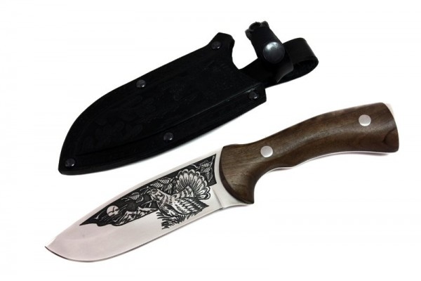 Knife Kizlyar Gluhar - artistically decorated 