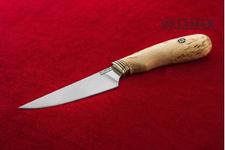 Нож LEMAX Кухонный малый - Х12МФ карельская берёза