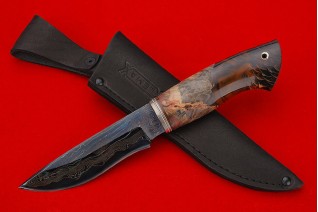 Нож Lemax Тундра-1 ламинированный дамаск - карельская береза акрил