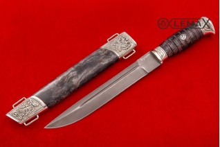 Kozácký Nůž Plastun Lemax - bulat (wootz)