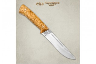 Нож Златоуст АиР Бекас - ЦМ (карельская береза) full tang