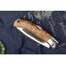 Складной Нож с клинком якутского типа с откованным долом Стальные Бивни