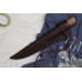 Большой якутский Нож с откованным долом(кожа, корень ореха, дюраль) Стальные Бивни
