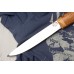 Большой якутский Нож с откованным долом (х12мф,карельская береза) Стальные Бивни
